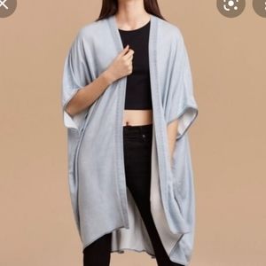 Aritzia talula chambray kimono cardigan